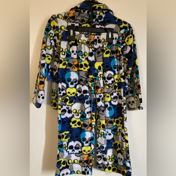 🌞NWT 2pc Joe Boxer Long Sleeve Fleece with Skulls and 2pc Halloween pj C - Picture 9 of 10